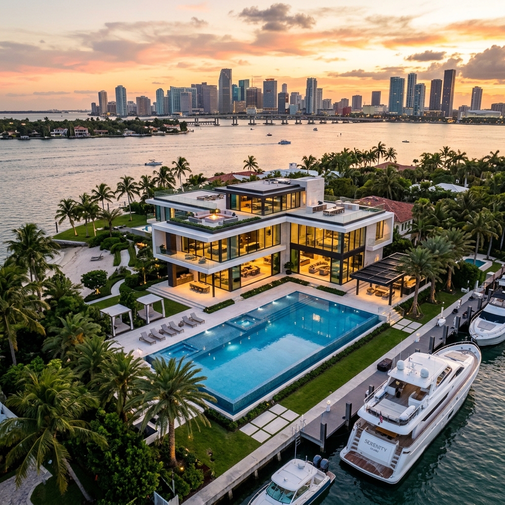 Miami luxury waterfront estate